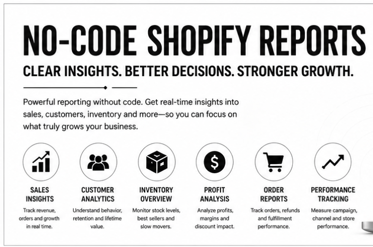 No-Code Shopify Reports: Smarter Business Visibility for Modern E-commerce