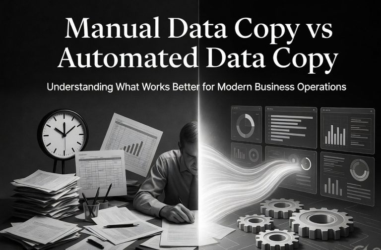 Manual Data Copy vs Automated Data Copy: Understanding What Works Better for Modern Business Operations