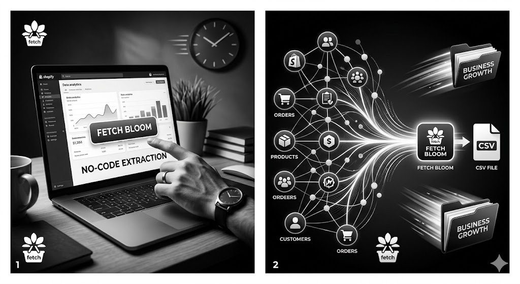 No-Code Data Copy: Using Fetch Bloom to Extract Shopify Data in Minutes