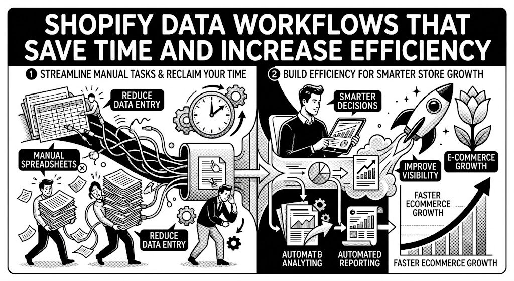 Shopify Data Workflows That Save Time and Increase Efficiency