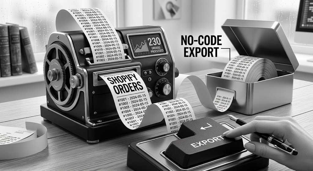 Shopify Orders Export No Code